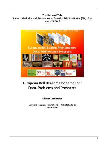 ﻿پدیده بیکر بل اروپا: داده ها، مشکلات و چشم اندازها