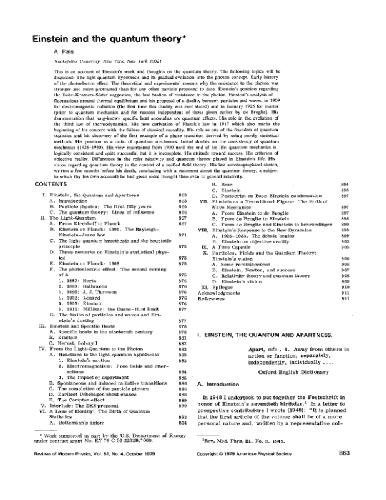 انیشتین و نظریه کوانتومی