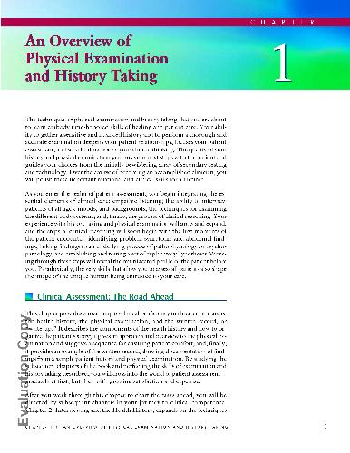 راهنمای بیتس برای معاینه بدنی و تاریخ سازی