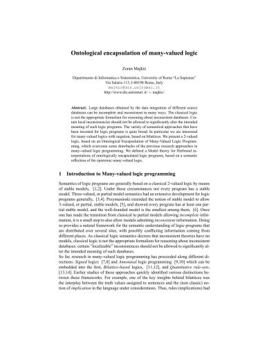 ﻿کپسوله‌سازی هستی‌شناختی منطق با ارزش‌های متعدد