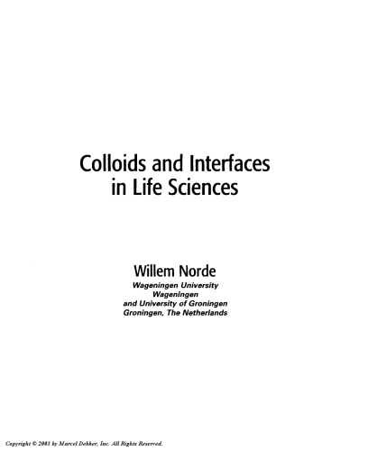 کلوئیدها و رابطها در علوم زندگی