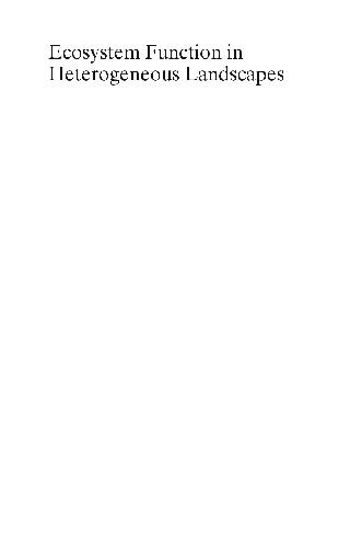 عملکرد اکوسیستم در مناظر ناهمگن