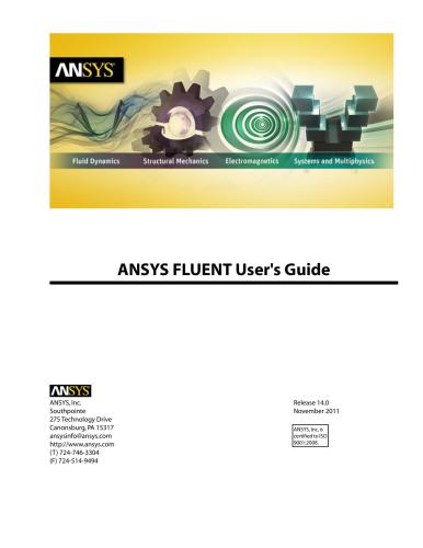 ﻿راهنمای کاربر ANSYS FLUENT 14.0 کاربر