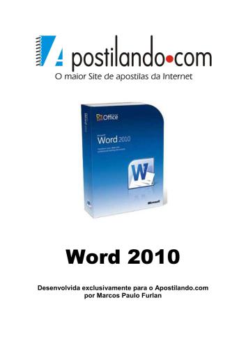 ﻿Word 2010. منحصراً برای Apostilando.com توسعه یافته است