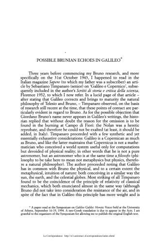 ﻿پژواک های احتمالی برونی در گالیله