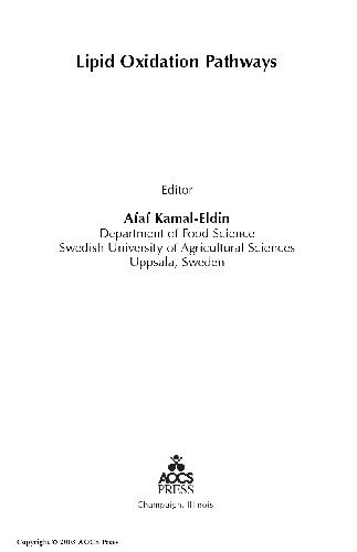 مسیرهای اکسیداسیون لیپیدها