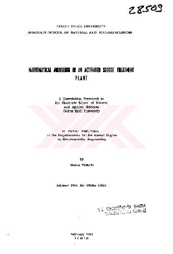 مدل سازی ریاضی یک کارخانه تصفیه لجن فعال