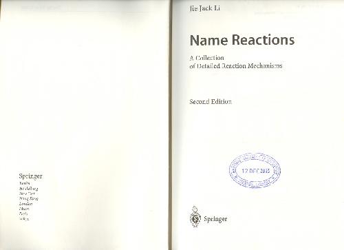 ﻿نام واکنش ها مجموعه ای از مکانیسم های واکنش دقیق