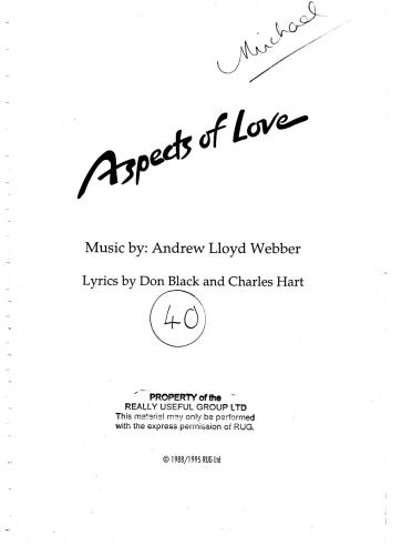 ﻿اندرو لوید وبر جنبه های عشق (کلاویر)