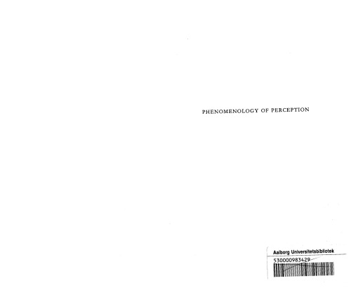 پدیدارشناسی ادراک