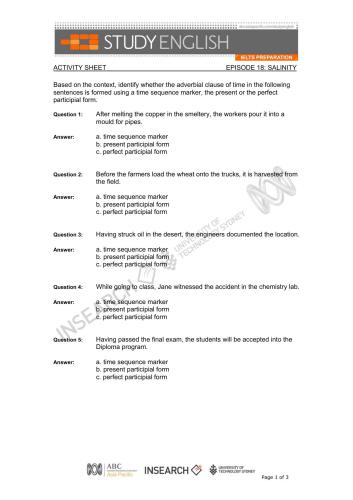 ﻿شبکه استرالیا مطالعه آمادگی آیلتس انگلیسی. قسمت 18. شوری