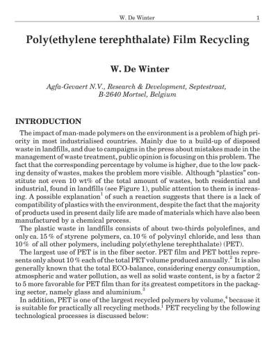 بازیافت مواد پلاستیکی