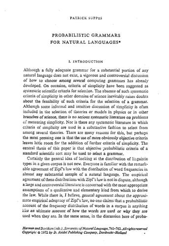 ﻿گرامرهای احتمالی برای زبان های طبیعی