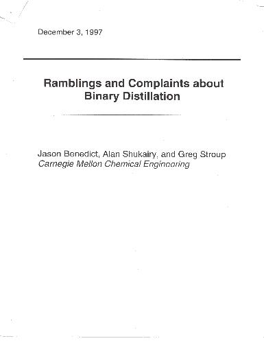 ﻿پروژه های دانشجویی برای تقطیر