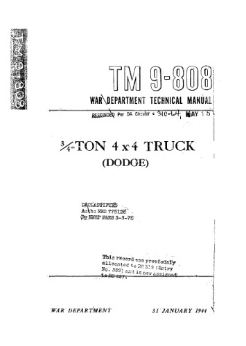 TM 9-808. 3 کامیون 4 تنی 4x4 (DODGE)