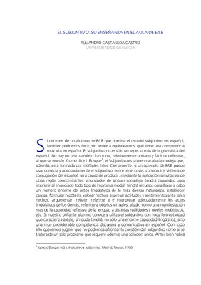 ﻿Subjunctive: تدریس شما در E/LE