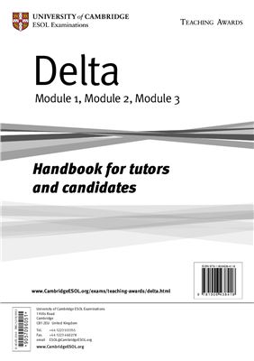 ﻿Delta Module 1 ، Module 2 ، Module 3 Handbook برای مربیان و داوطلبان
