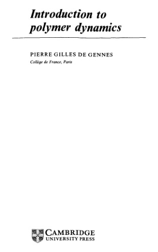 ﻿مقدمه ای بر دینامیک پلیمرها