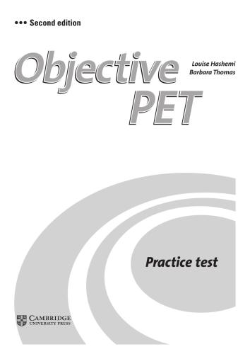 ﻿هدف PET - تست تمرین - ویرایش دوم