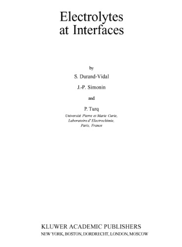 الکترولیتها در رابط ها