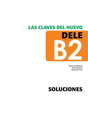 کلیدهای جدید DELE B2 - Solutions