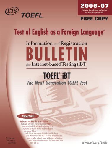 TOEFL iBT Bulletin