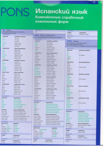 ﻿PONS. اسپانیایی язык. شکل Компактный справочник глагольных