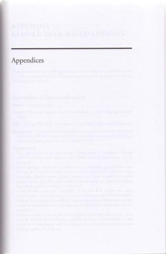 ﻿انجام آموزش مبتنی بر وظیفه. کتاب های راهنمای آکسفورد برای معلمان زبان. ضمیمه ها