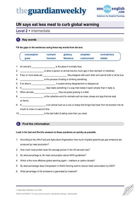 ﻿سازمان ملل می گوید برای جلوگیری از گرم شدن کره زمین کمتر گوشت بخورید - سطح متوسط