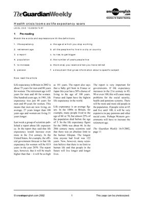 ﻿بحران سلامتی به عنوان افزایش امید به زندگی از بین می رود - سطح ابتدایی