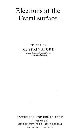 ﻿الکترونها در سطح فرمی هستند