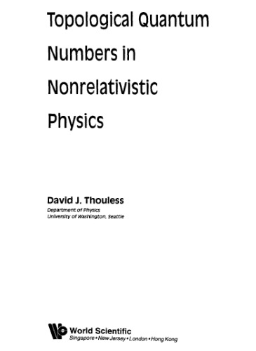 اعداد کوانتومی توپولوژیکی در فیزیک غیر نسبیتی