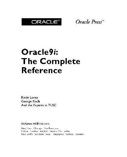 Oracle 9i - مرجع کامل
