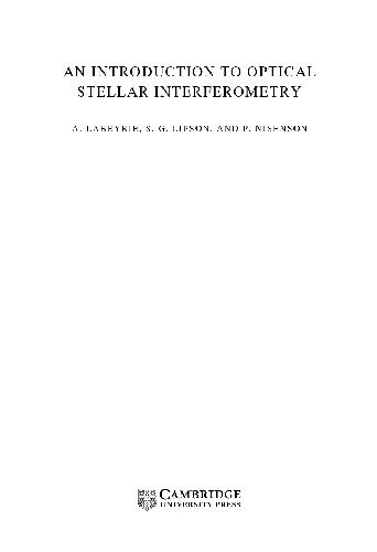 مقدمه ای بر تداخل سنجی ستاره ای نوری