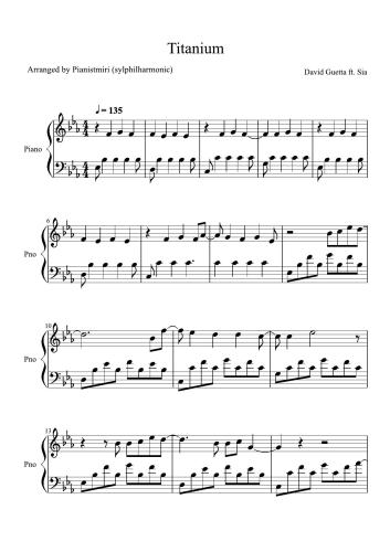 ﻿تیتانیوم Ноты к песне
