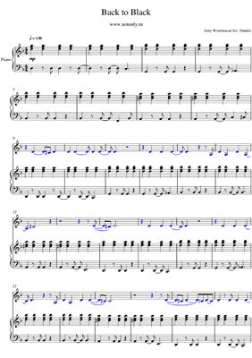 ﻿بازگشت به سیاه. Ноты к песне