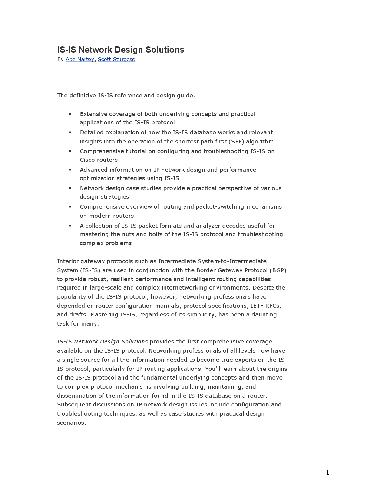 ﻿راه حل های طراحی شبکه IS-IS