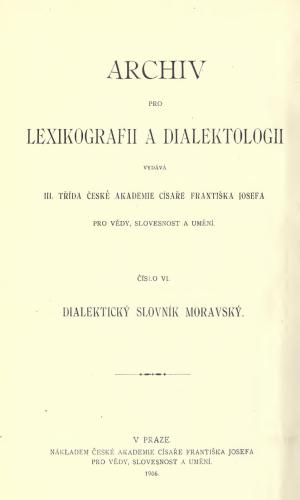 ﻿فرهنگ لغت دیالکتیک موراویا