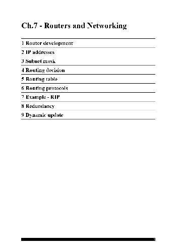 ﻿روترها و شبکه