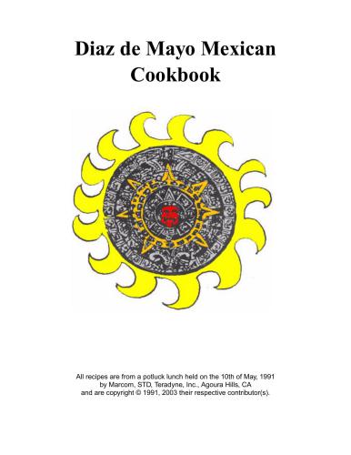 ﻿کتاب آشپزی مکزیکی دیاز د مایو