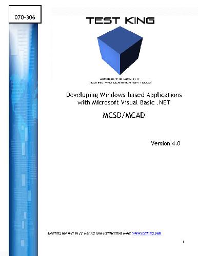 Visual Basic NET - توسعه برنامه های کاربردی مبتنی بر ویندوز با VB NET