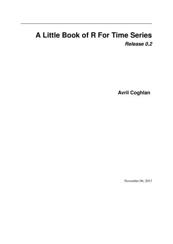 ﻿یک کتاب کوچک از سریال های زمانی