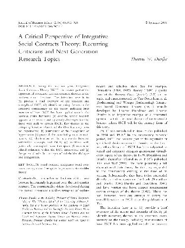 دیدگاه انتقادی از ISCT