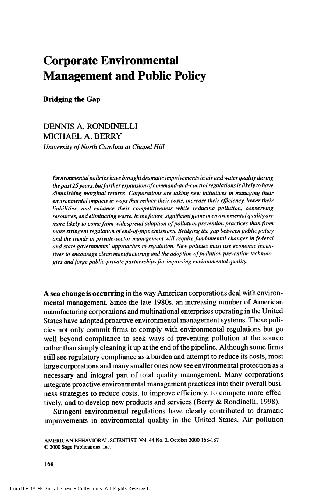 شرکت سازمانی و سیاست های عمومی