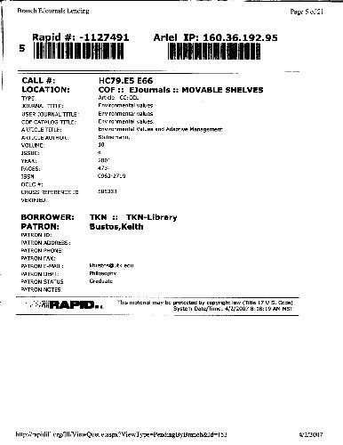 ﻿ارزش های زیست محیطی و مدیریت تطبیقی