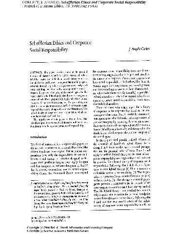 اخلاق Schefflerian و CSR