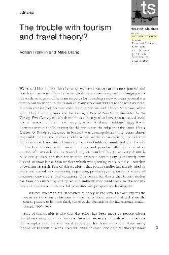 ﻿مشکل با توریسم و ​​تئوری سفر