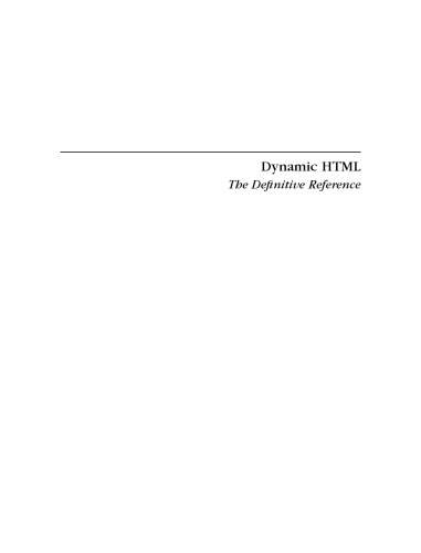 ﻿Dynamic HTML: مرجع تعریف کننده