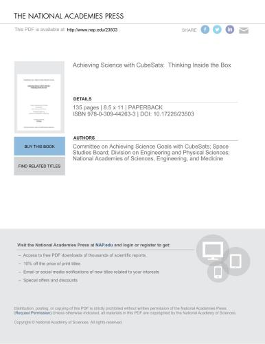 رسیدن به علم با CubeSats: فکر کردن در داخل جعبه