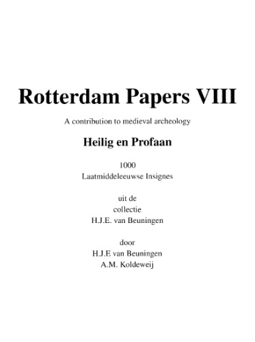 ﻿Heilig en Profaan. 1000 Laatmiddeleeuwse Insignes